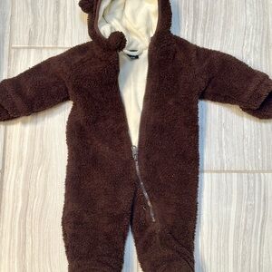 Falls Creek Brown Bear Kids One Piece Fleece Snowsuit